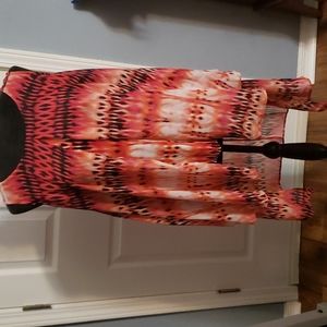 Womens New Direction Split Tunic brightly colored Sheer Tunic